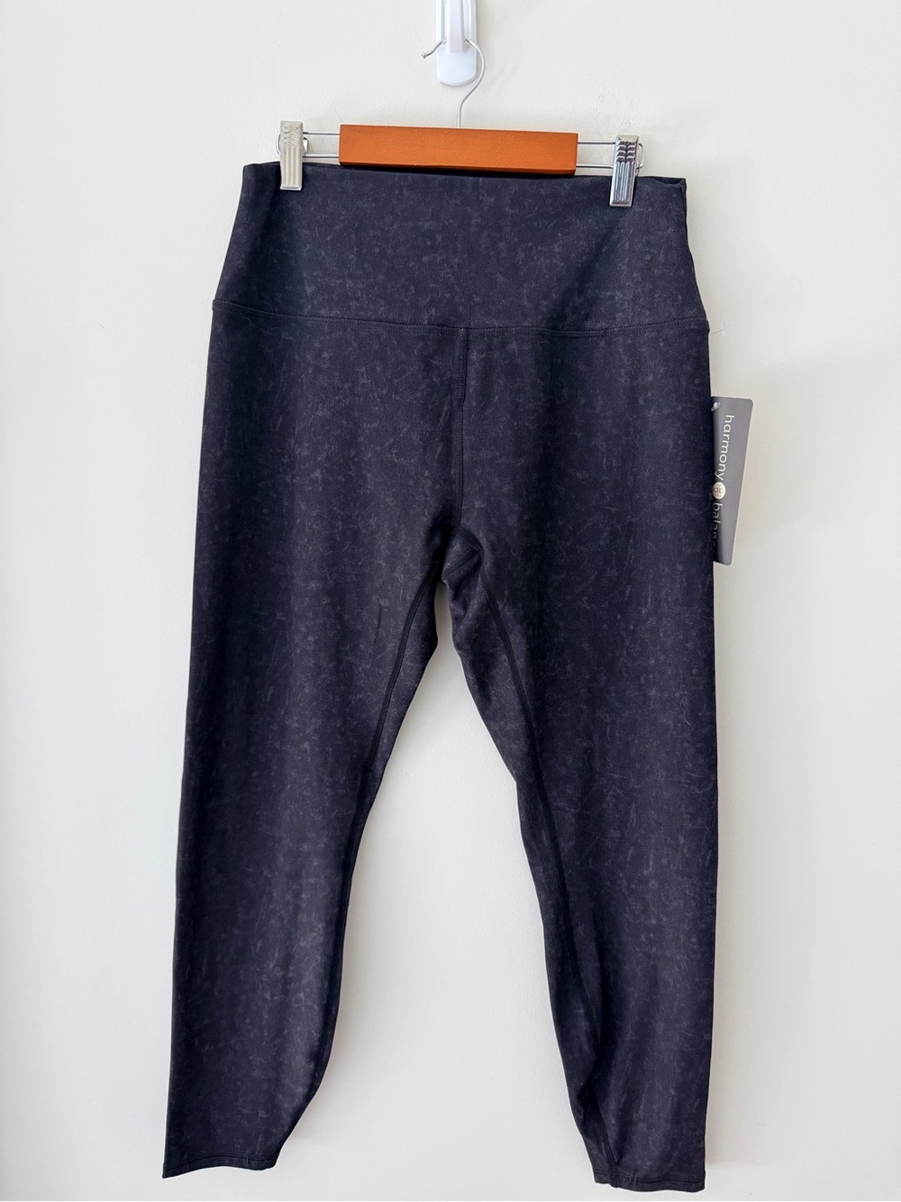 Harmony Balance Leggings Women's Large Gray Polyester Stretch Yoga L